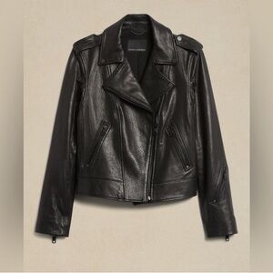 Banana Republic Black Leather Jacket